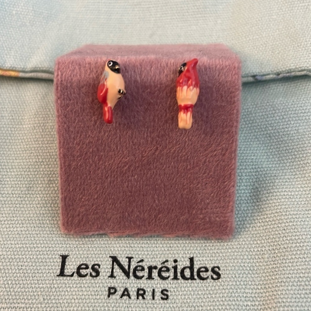 LES NEREIDES Red Robin earrings